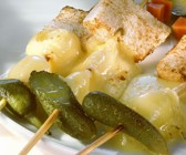 Käsefondue am Spiess