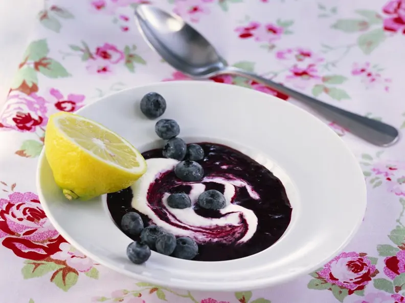 Blaubeer-Kaltschale