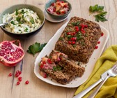 Reis-Linsen-Braten auf Selleriepüree mit Apfel-Chutney