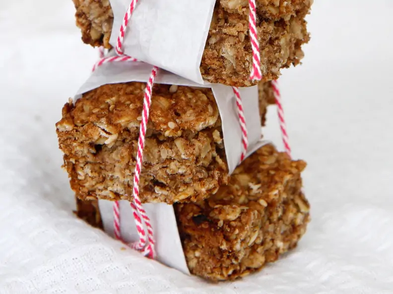 Müsliriegel mit Apfelmus