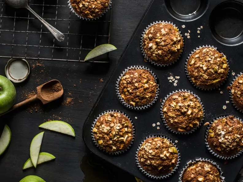 Muffins mit Möhre und Apfel
