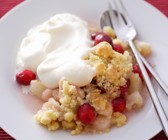 Apfel-Cranberry-Crumble