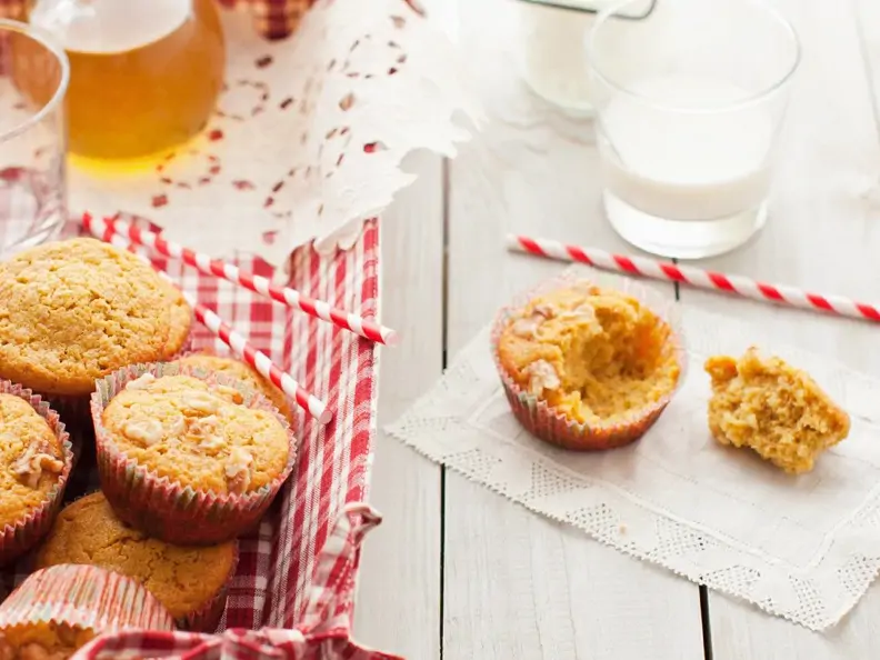 Kürbismuffins mit Apfel