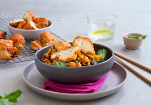 Nice Rice Korean Style mit crunchy Blumenkohl Wings