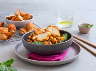 Nice Rice Korean Style mit crunchy Blumenkohl Wings