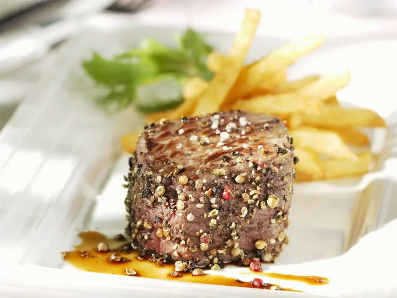 Pfeffersteak vom Rind
