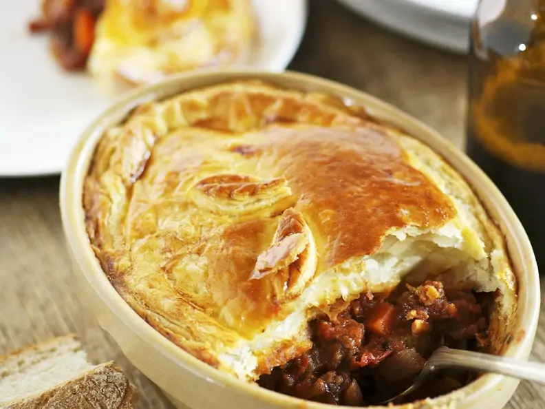 Irische Rindfleischpaste (Beef and Guiness Pie)