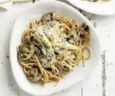 Spaghetti mit Pilzen