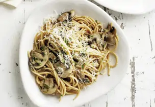 Spaghetti mit Pilzen
