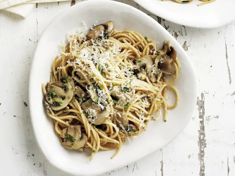 Spaghetti mit Pilzen