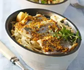 Gratinierter Senf-Hering mit Weißkohl