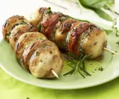 Champignon-Bärlauch-Spieße