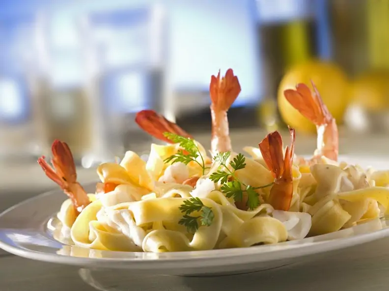 Pasta mit Shrimps