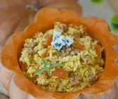 Kürbis-Walnuss-Risotto