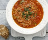 Tomatensuppe mit Couscous