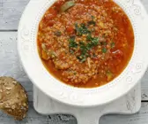 Tomatensuppe mit Couscous