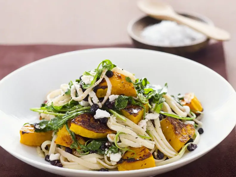 Pasta mit Kürbis und Rucola