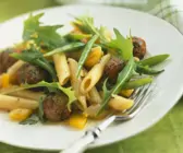 Pasta mit Hackfleischbällchen