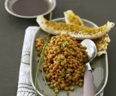 Pikante Fischfilets mit Linsen
