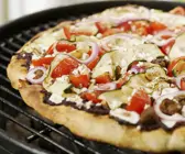 Gegrillte Pizza