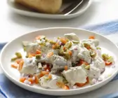 Herings-Paprika-Salat mit Mayonnaise