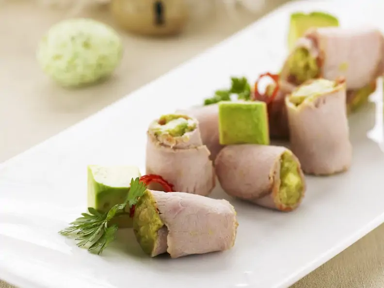 Avocado-Kalbsröllchen