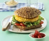 Tofu-Polenta-Burger
