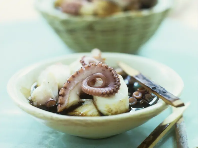 Salat aus Oktopus