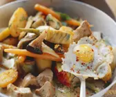 Kalbsfleisch-Kartoffel-Gröstl