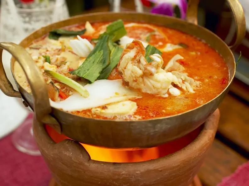 Shrimpssuppe auf thailändische Art