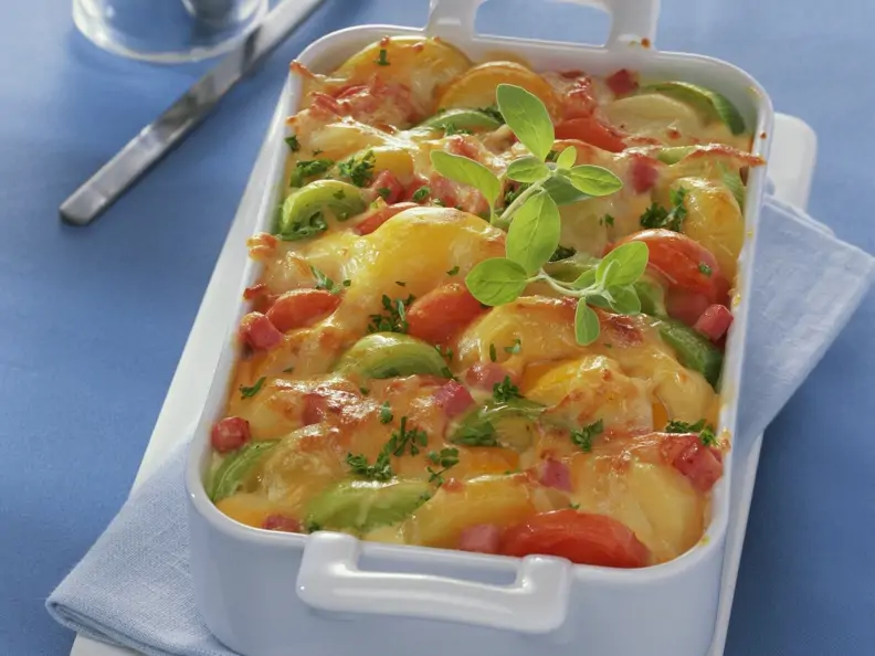 Kartoffel-Lauch-Gratin