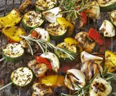 Gegrillte Gemüsespieße