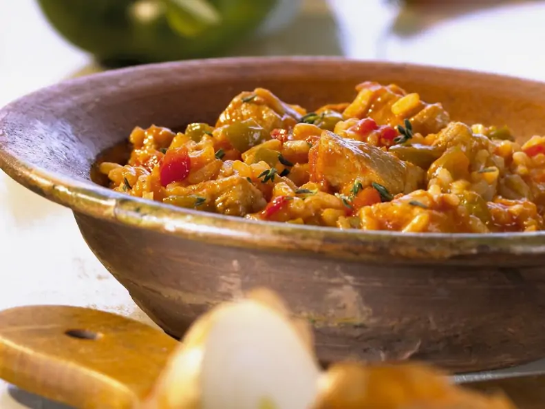 Reis mit Fleisch auf Balkan-Art
