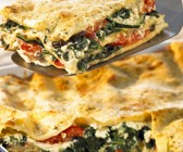 Vegetarische Lasagne mit Bärlauchsoße