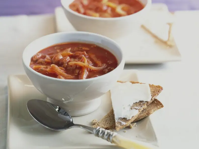 Würzige Tomatensuppe