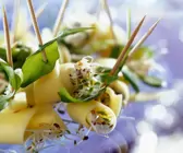 Käse-Sprossen-Röllchen