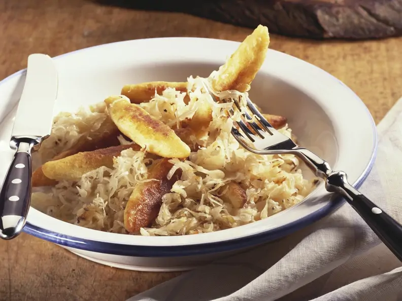 Schupfnudeln mit Sauerkraut
