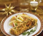 Panierter Karpfen mit Apfel-Kartoffel-Salat