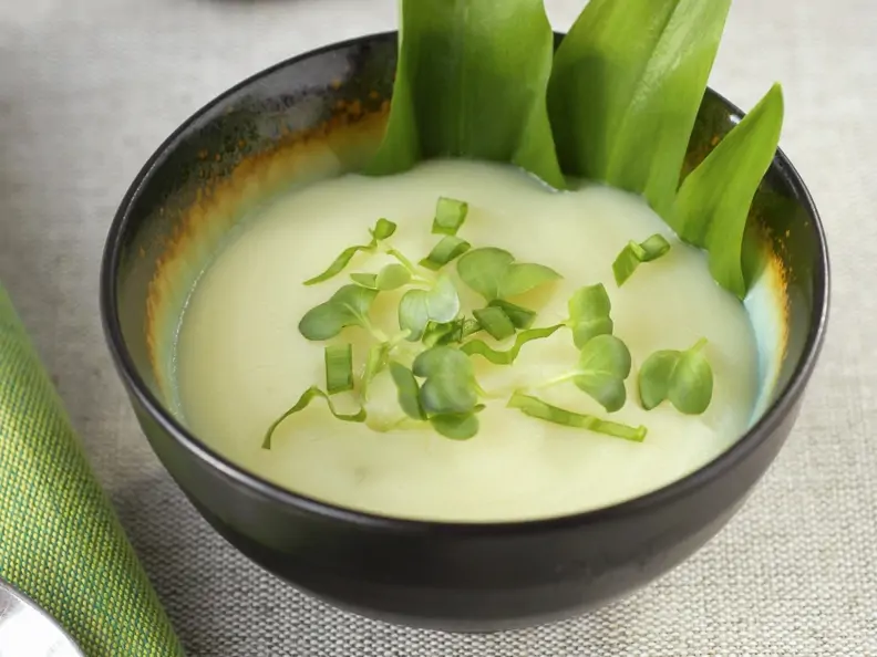 Kartoffelsuppe mit Bärlauch