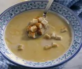 Biersuppe nach Münchner-Art mit Croutons