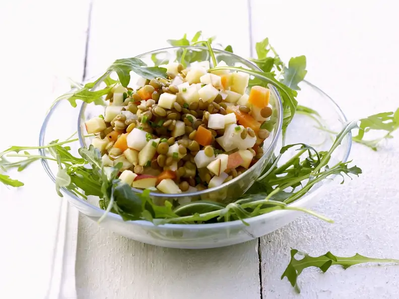 Grüne-Linsen-Salat