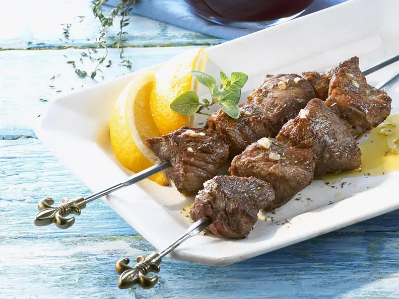 Lammfleischspieße mit Thymian