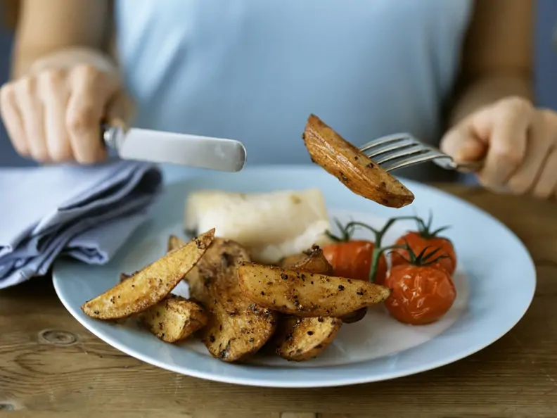 Knusprige Kartoffelspalten