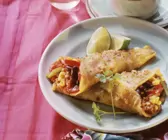 Pfannkuchen mit Mexikanischer Hackfleisch-Füllung