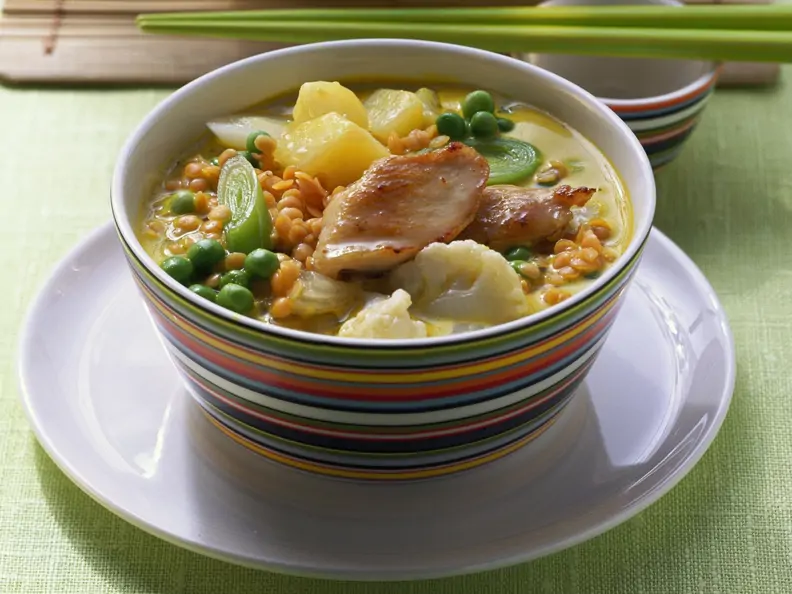 Gemüse-Hähnchen-Curry