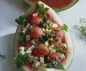 Wassermelone mit Feta