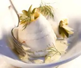 Schollenröllchen mit Dillsoße