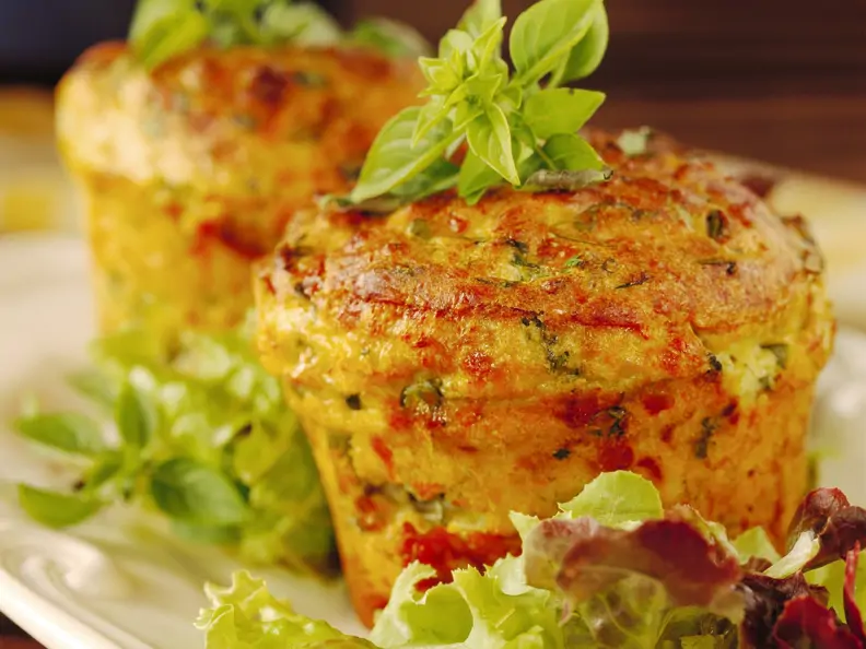 Kartoffelsoufflee mit Kräutern