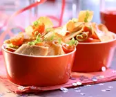 Salat mit Räucherforelle