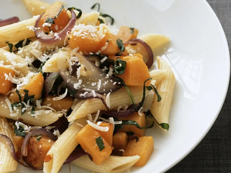 Pasta mit Kürbis